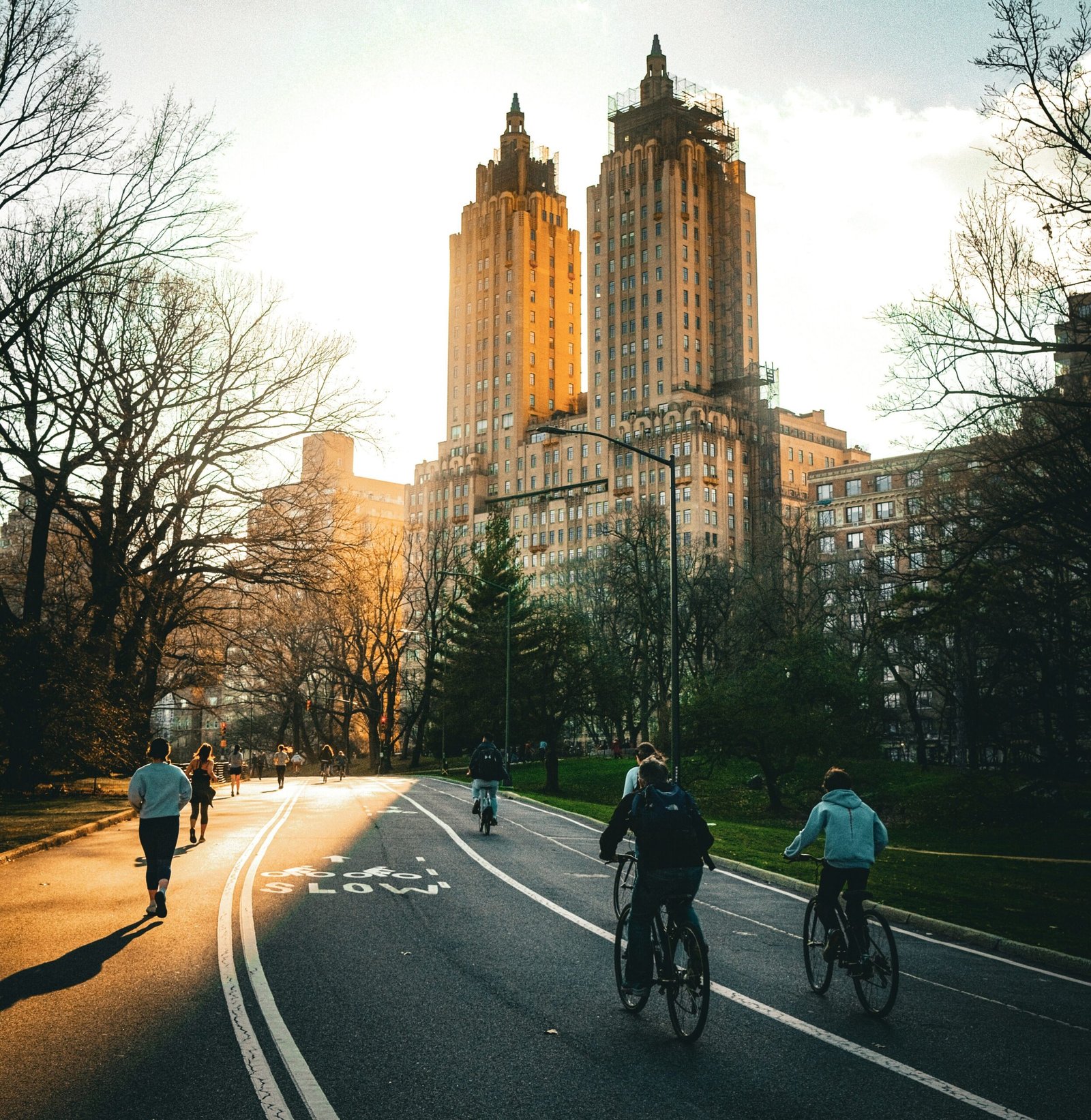 Central Park bike rental rules cyclists on loop road