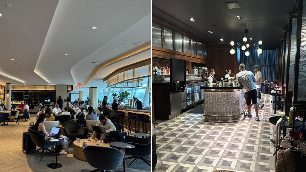Centurion Lounge vs Chase Sapphire Lounge interior comparison